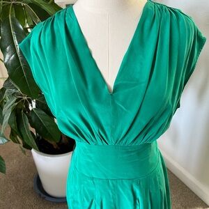 Anthropologie Green Mini Dress